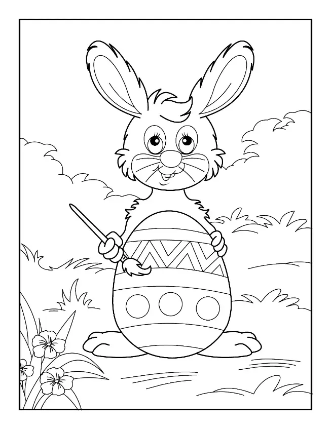 Free Easter Picture To Color In