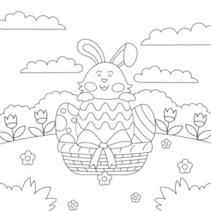 Free Easter Picture To Color In