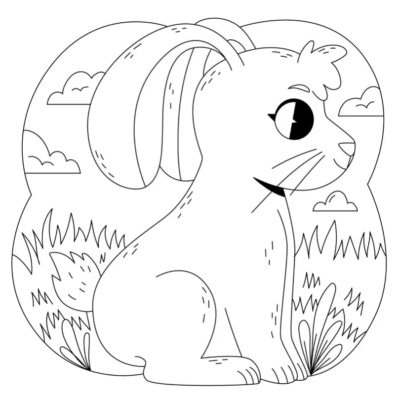 Free Easter Picture To Color In