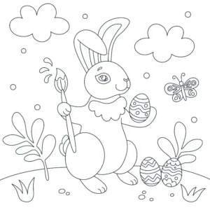 Free Easter Picture To Color In