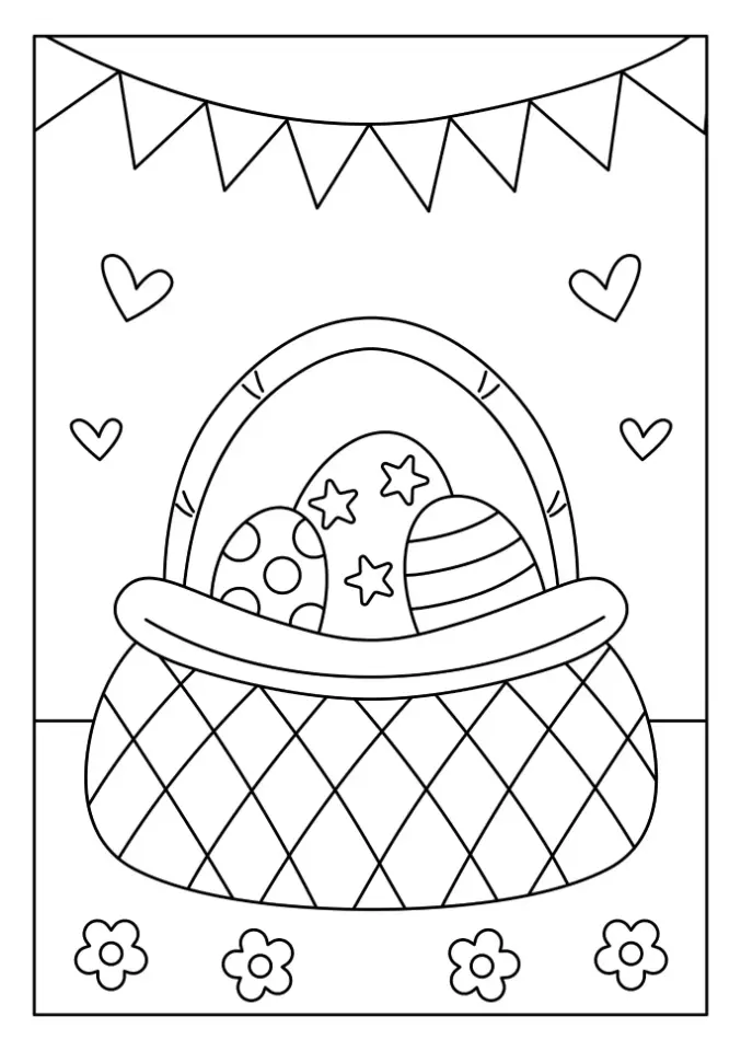 Free Easter Picture To Color In