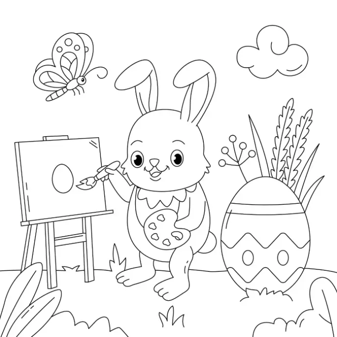 Free Easter Picture To Color In 5