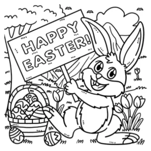 Free Easter Picture To Color In