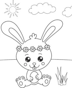 Free Easter Picture To Color In