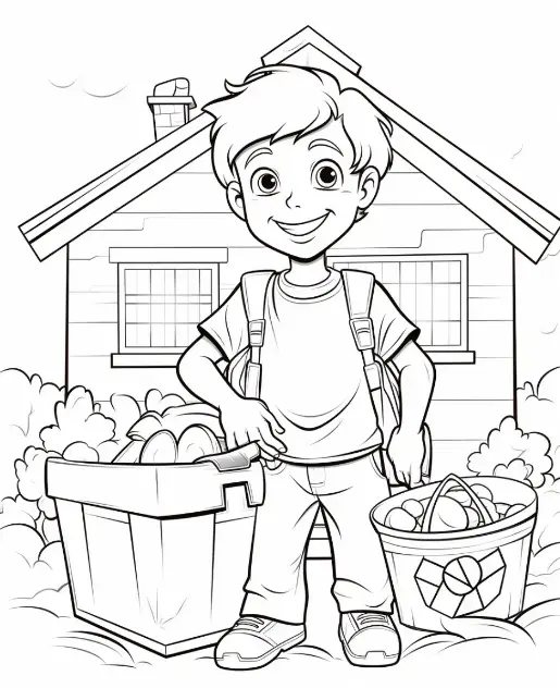 Free Ecology Picture To Color In