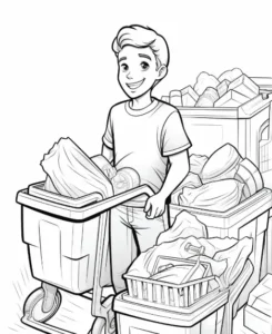 Free Ecology Picture To Color In