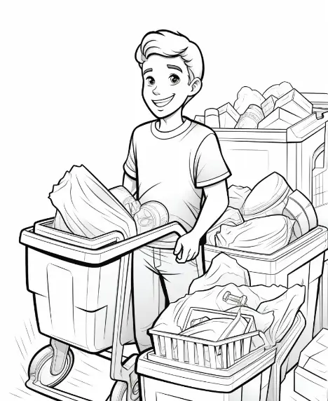 Free Ecology Picture To Color In