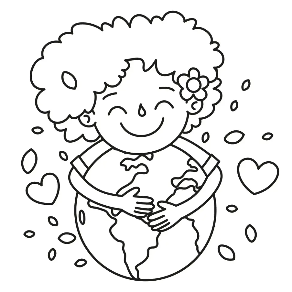 Free Ecology Picture To Color In