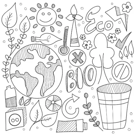 Free Ecology Picture To Color In