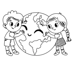 Free Ecology Picture To Color In