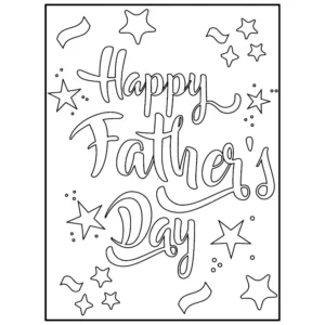 Free Fathers Day Picture To Color In