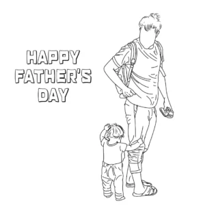 Free Fathers Day Picture To Color In