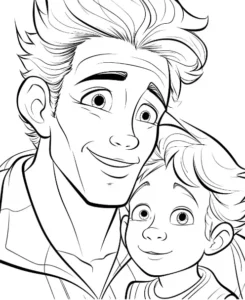 Free Fathers Day Picture To Color In