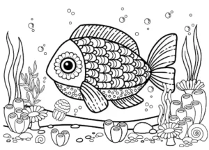 Free Fish Picture To Color In