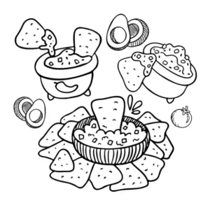 Free Food Picture To Color In
