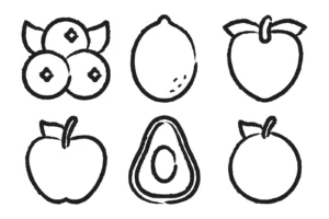 Free Food Picture To Color In