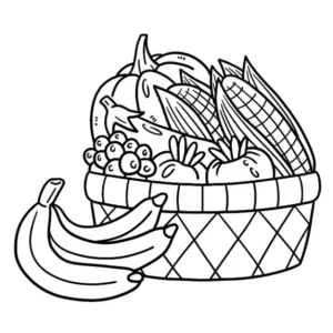Free Food Picture To Color In