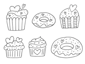 Free Food Picture To Color In