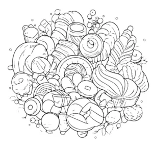 Free Food Picture To Color In