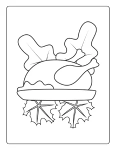 Free Food Picture To Color In