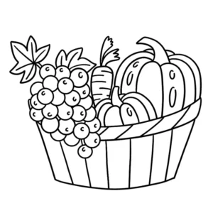 Free Food Picture To Color In