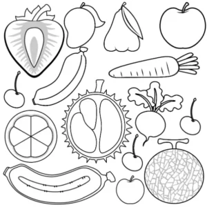 Free Food Picture To Color In