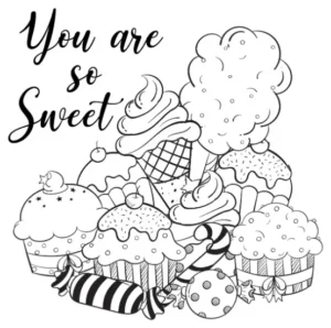 Free Food Picture To Color In