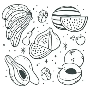 Free Food Picture To Color In