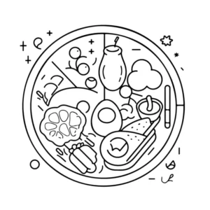 Free Food Picture To Color In