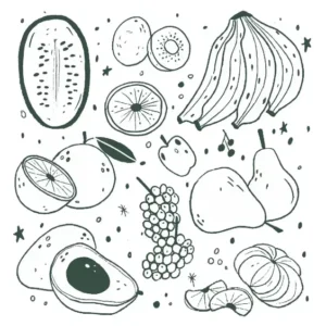 Free Food Picture To Color In
