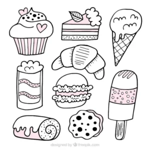 Free Food Picture To Color In