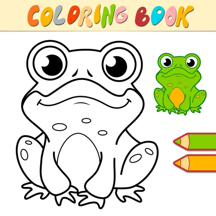 Free Frog Picture To Color In