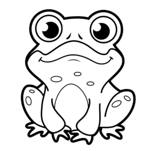 Free Frog Picture To Color In