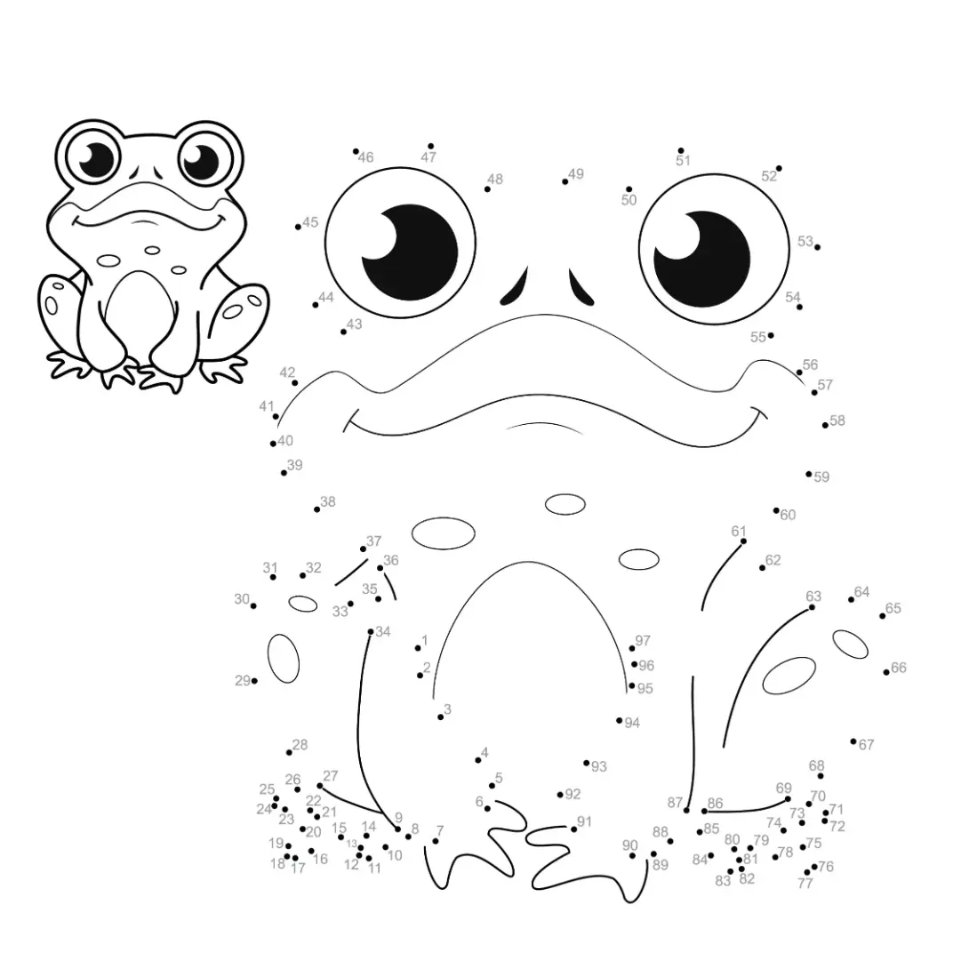 Free Frog Picture To Color In