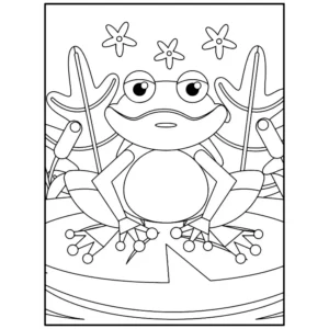 Free Frog Picture To Color In