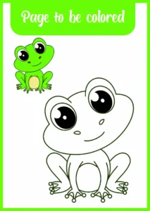 Free Frog Picture To Color In