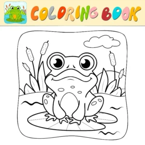 Free Frog Picture To Color In