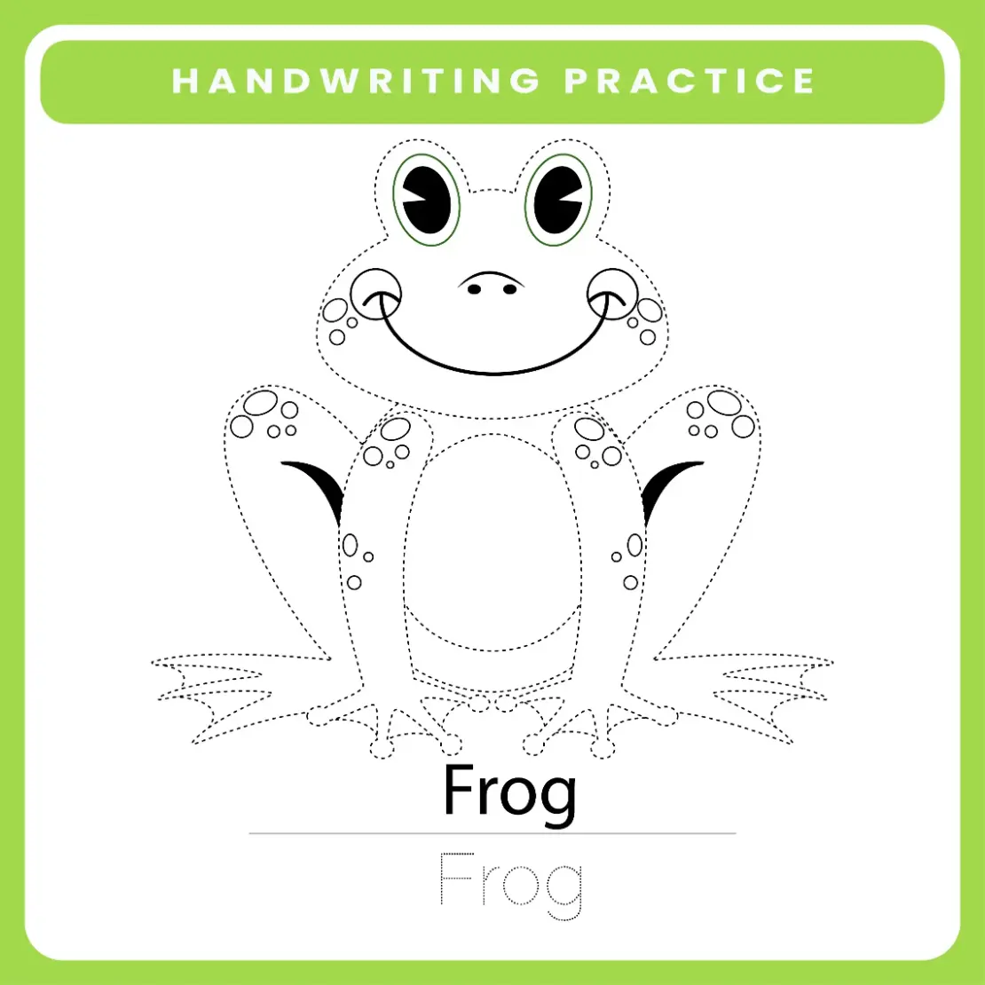 Free Frog Picture To Color In