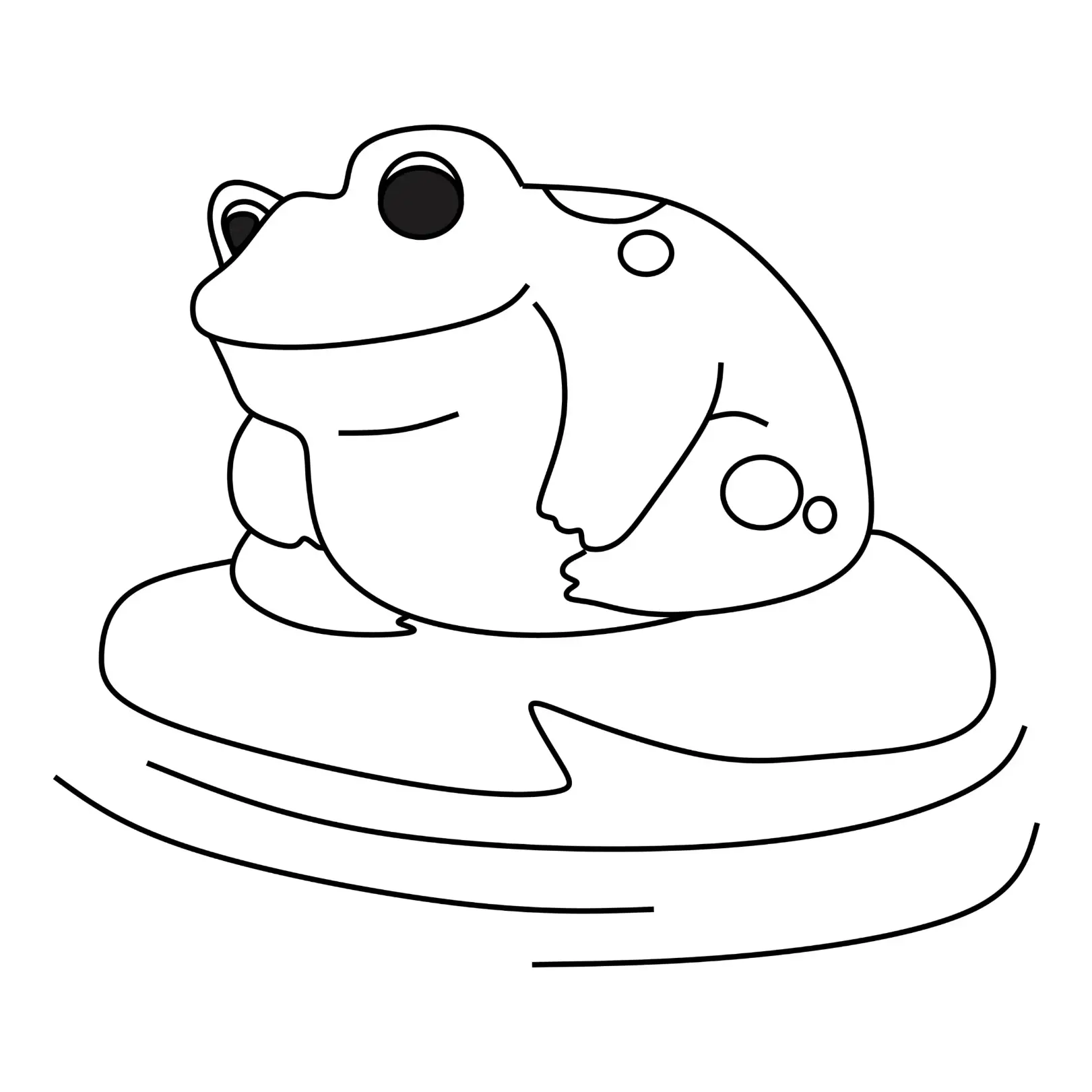 Free Frog Picture To Color In