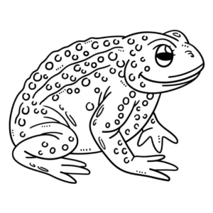Free Frog Picture To Color In