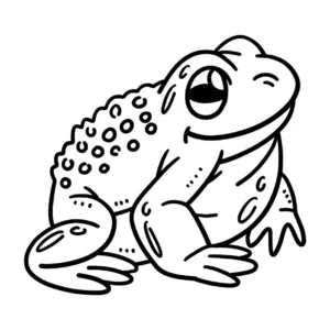 Free Frog Picture To Color In