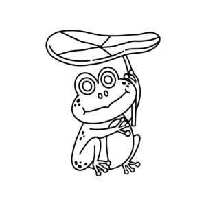 Free Frog Picture To Color In