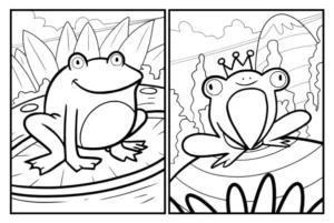 Free Frog Picture To Color In