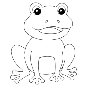Free Frog Picture To Color In
