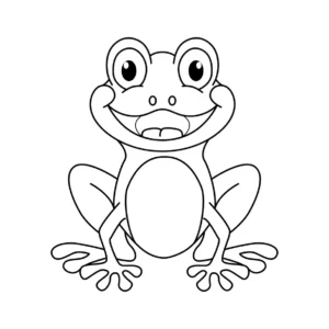 Free Frog Picture To Color In