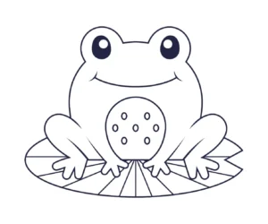 Free Frog Picture To Color In