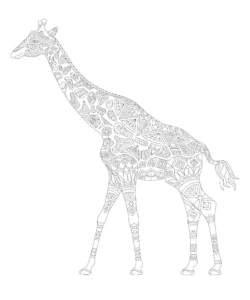 Free Giraffe Picture To Color In
