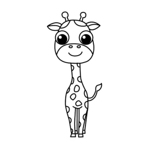 Free Giraffe Picture To Color In