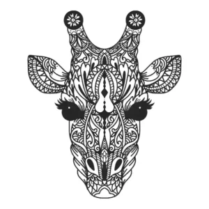 Free Giraffe Picture To Color In