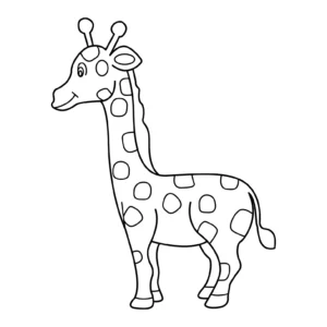 Free Giraffe Picture To Color In